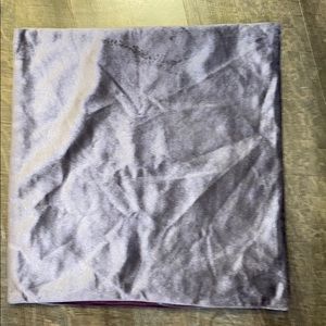 Purple Velour Throw Pillow Case